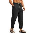 Calça de Linho Masculina Larga, Leve e Respirável para Verão e Praia