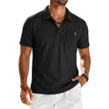 Summer Mens Short Sleeve T-Shirt Solid Lightweight Lapel Polo Shirt Breathable Shirts Thin Gym Tshirts Quick Dry Shirts for Men
