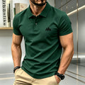 Summer short sleeved men's polo shirt high-end sports brand top new comfortable and breathable casual lapel T-shirt