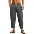 Calça de Linho Masculina Larga, Leve e Respirável para Verão e Praia