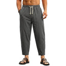 Calça de Linho Masculina Larga, Leve e Respirável para Verão e Praia