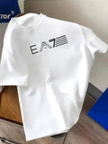 Summer New Product Printed Men's Round-Neck Pure Cotton Trendy Short-Sleeved T-Shirt Which Is Comfortable Fashionable Versatile