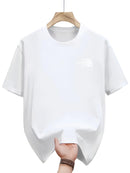 American Style round Neck Short Sleeve T-Shirt Men's Summer Fashion Casual  Loose Fit Printed Men's Clothing
