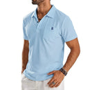 Summer Mens Short Sleeve T-Shirt Solid Lightweight Lapel Polo Shirt Breathable Shirts Thin Gym Tshirts Quick Dry Shirts for Men