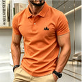 Summer short sleeved men's polo shirt high-end sports brand top new comfortable and breathable casual lapel T-shirt
