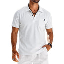 Summer Mens Short Sleeve T-Shirt Solid Lightweight Lapel Polo Shirt Breathable Shirts Thin Gym Tshirts Quick Dry Shirts for Men