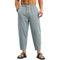 Calça de Linho Masculina Larga, Leve e Respirável para Verão e Praia