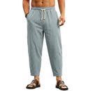 Calça de Linho Masculina Larga, Leve e Respirável para Verão e Praia
