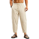 Calça de Linho Masculina Larga, Leve e Respirável para Verão e Praia